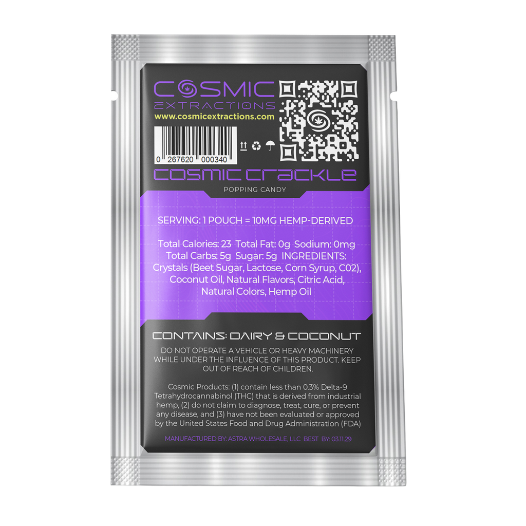 Flavor Sampler Pack Cosmic Crackle – THCa Popping Candy (10mg)