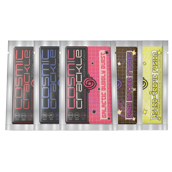 Flavor Sampler Pack Cosmic Crackle – THCa Popping Candy (10mg)